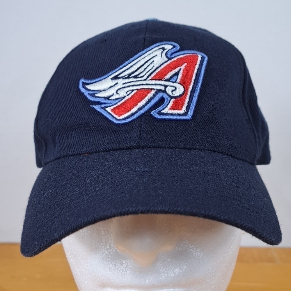 Y2k Anaheim Angeles embroidered  logo blue pull tab casual MLB baseball hat cap